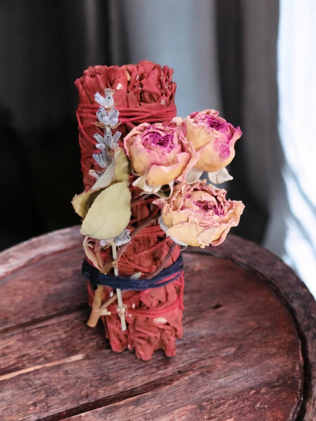 Dragon's Blood Sage Bundle with Dried Flowers