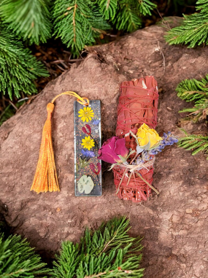 Dragon's Blood Sage Bundle with Dried Flowers