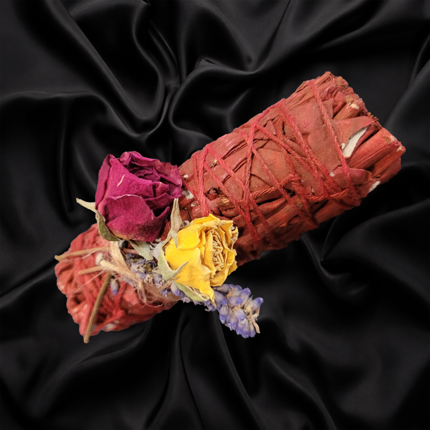 Dragon's Blood Sage Bundle with Dried Flowers