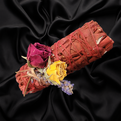 Dragon's Blood Sage Bundle with Dried Flowers