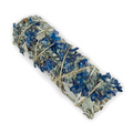 White Sage Bundle - Blue Flowers - 4"